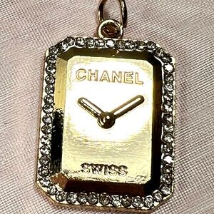 Chanel Gold Clock Charm